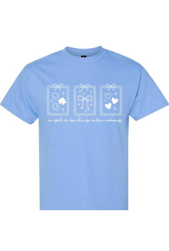 April We Wear Blue Coquette White - Adult