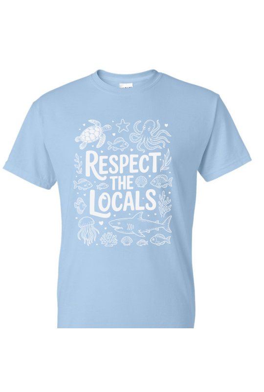 Respect The Locals White - Adult