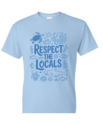 Respect The Locals Blue - Adult