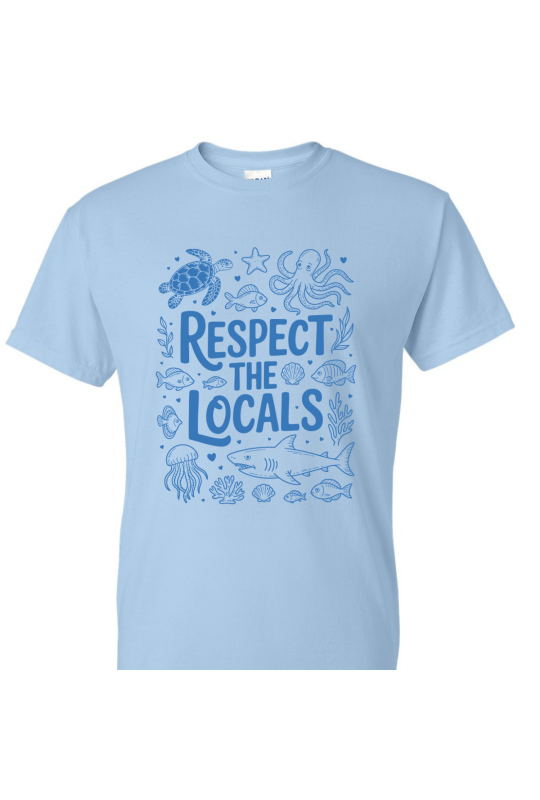 Respect The Locals Blue - Adult