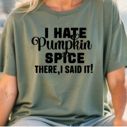 I Hate Pumpkin Spice Black - Adult