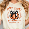 Farm Fresh Pumpkins Checkered Bow - Adult