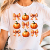 Pumpkins Bows Coquette Orange - Adult