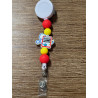 Came Cared Charted - Beaded ID Badge Reel