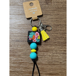 Mama Sunflowers - Beaded Keychain