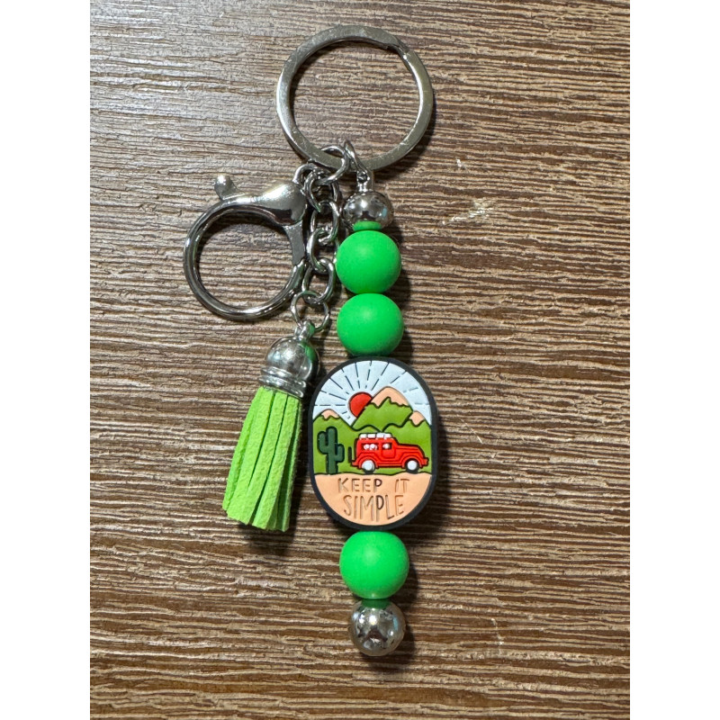 Keep It Simple - Beaded Keychain