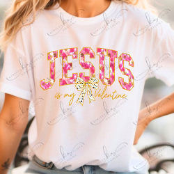 Jesus Is My Valentine Brushstroke - Adult