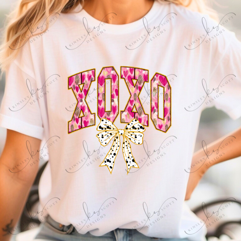 Xoxo Pink Brushstroke - Adult