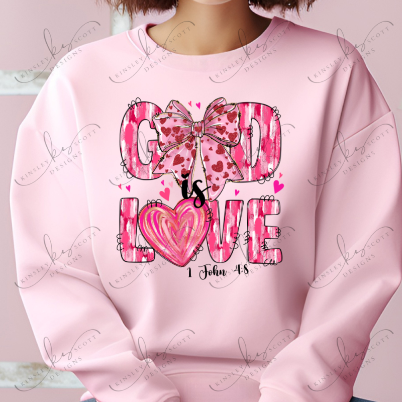 God Is Love Brushstroke - Adult