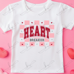 Heartbreaker Pink Checkerboard - Youth