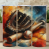 Baseball Watercolor - Skinny Tumbler