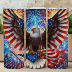 Usa Eagle - Skinny Tumbler