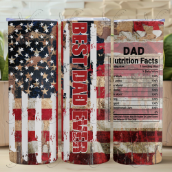 Best Dad Ever Usa - Skinny Tumbler