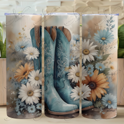 Cowgirl Boots Western - Skinny Tumbler