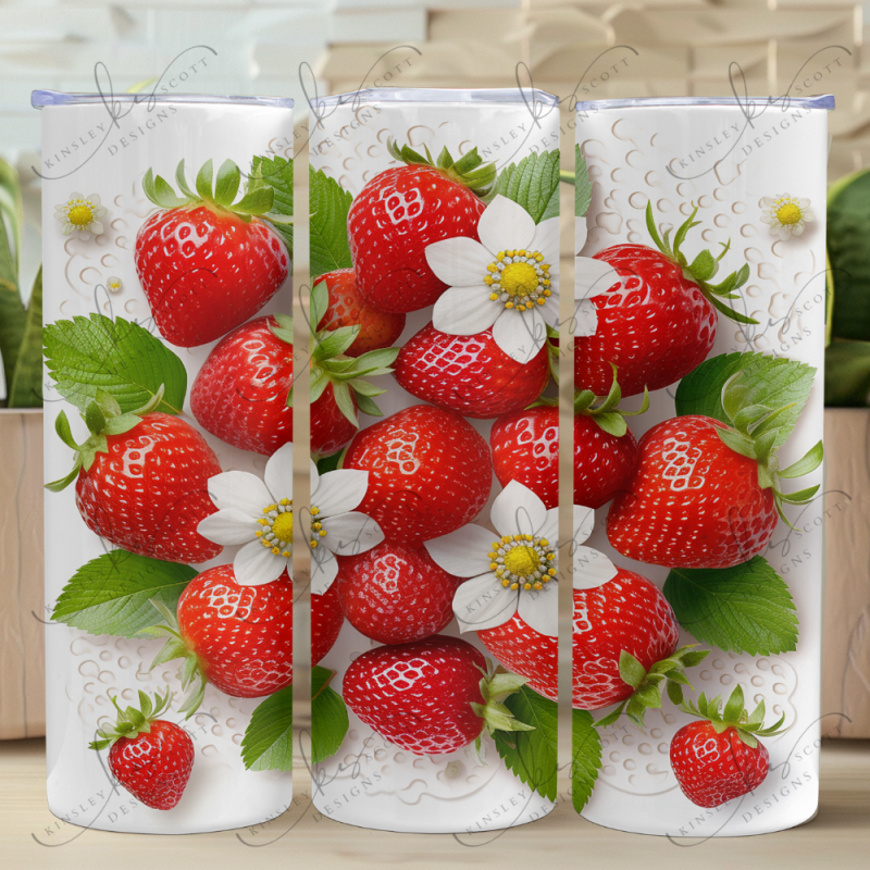 Starwberry Fields - Skinny Tumbler Starwberry Fields - Skinny Tumbler