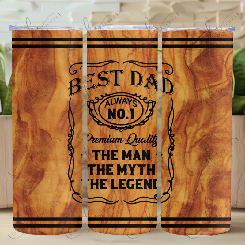 Best Dad Flames - Skinny Tumbler Best Dad Flames - Skinny Tumbler
