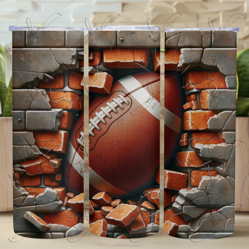 Breakthrough Football - Skinny Tumbler