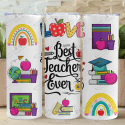 Best Teacher White - Skinny Tumbler