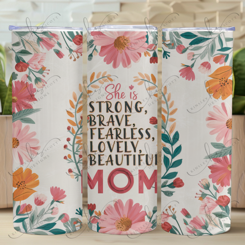 She Is Mom - Skinny Tumbler She Is Mom - Skinny Tumbler