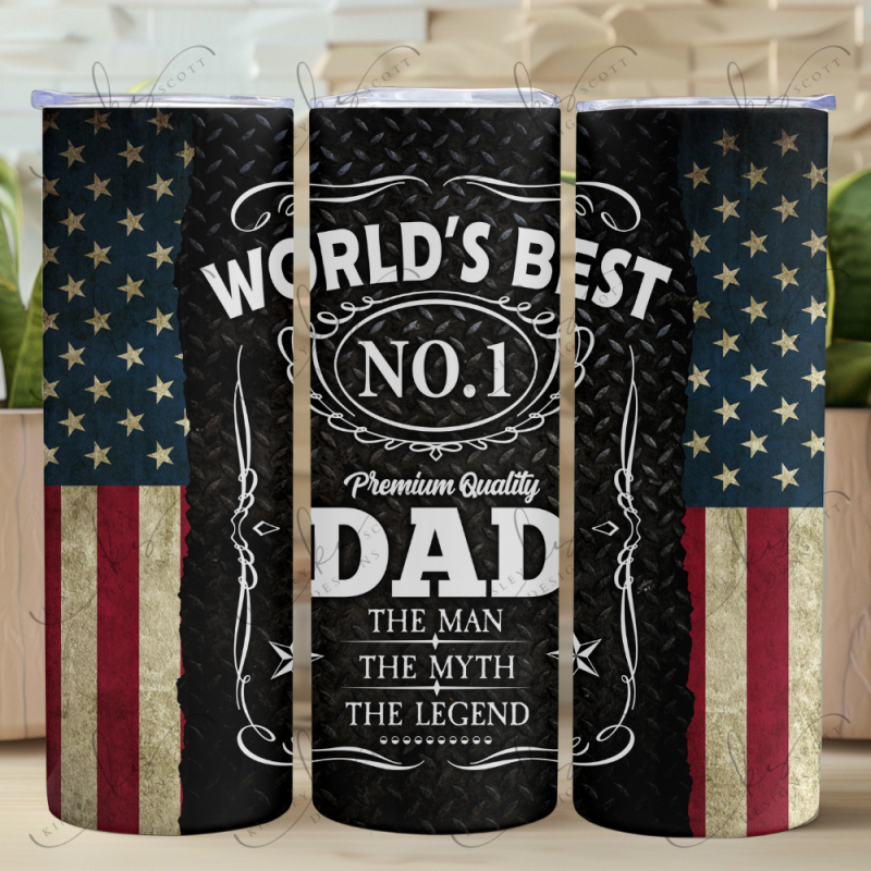 Best Dad Usa - Skinny Tumbler Best Dad Usa - Skinny Tumbler