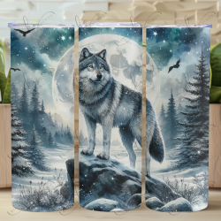 Winter Wolf - Skinny Tumbler