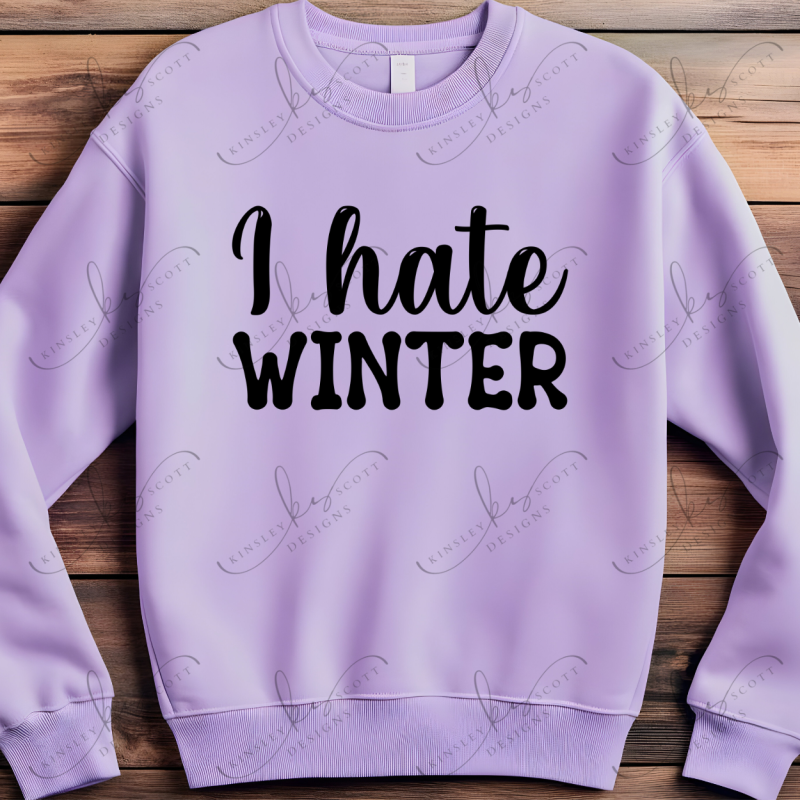 I Hate Winter Black - Adult