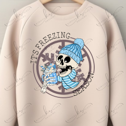 It's Freezing Season Skeleton Blue - Adult