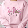 Winter Basics Faux Glitter Pink - Adult