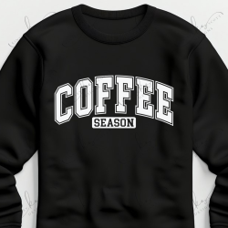 Coffee Season Varsity White - Adult