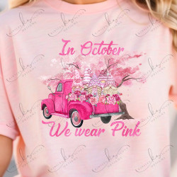 We Wear Pink Vintage Truck - Adult