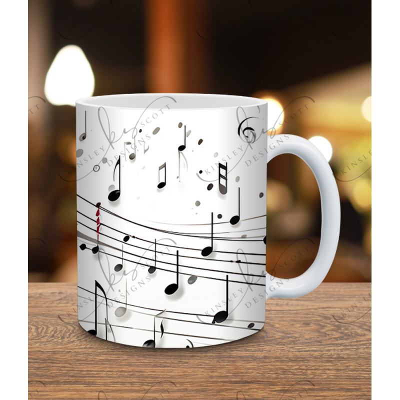 Music Notes Small - Coffee Mug