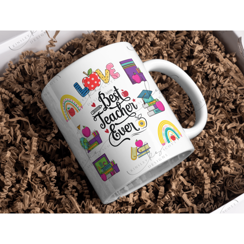 Best Teacher Ever Collage - Coffee Mug Best Teacher Ever Collage - Coffee Mug