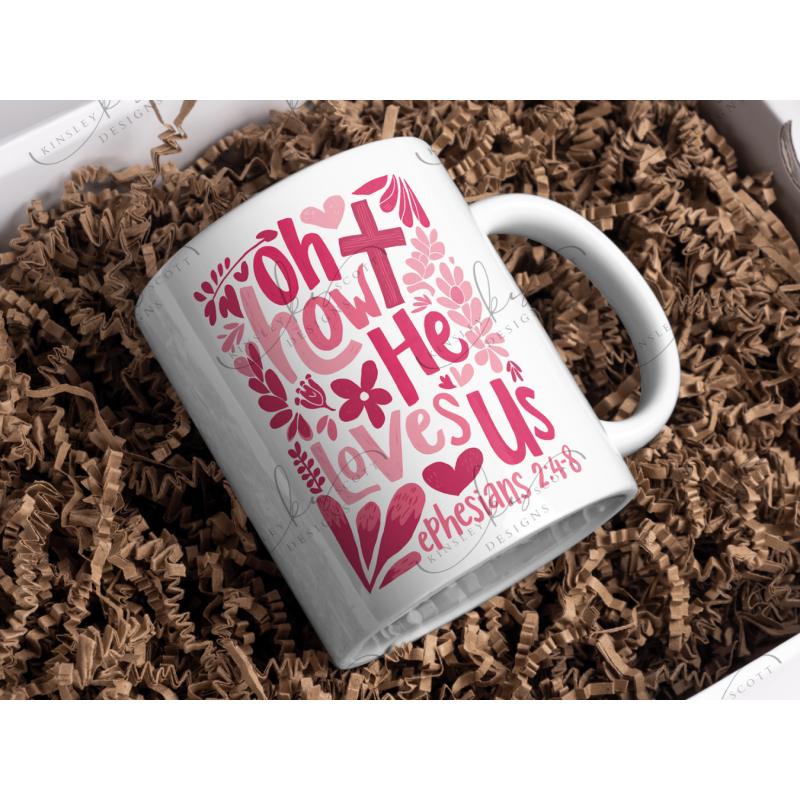 He Loves Us Religious Valentine - Coffee Mug