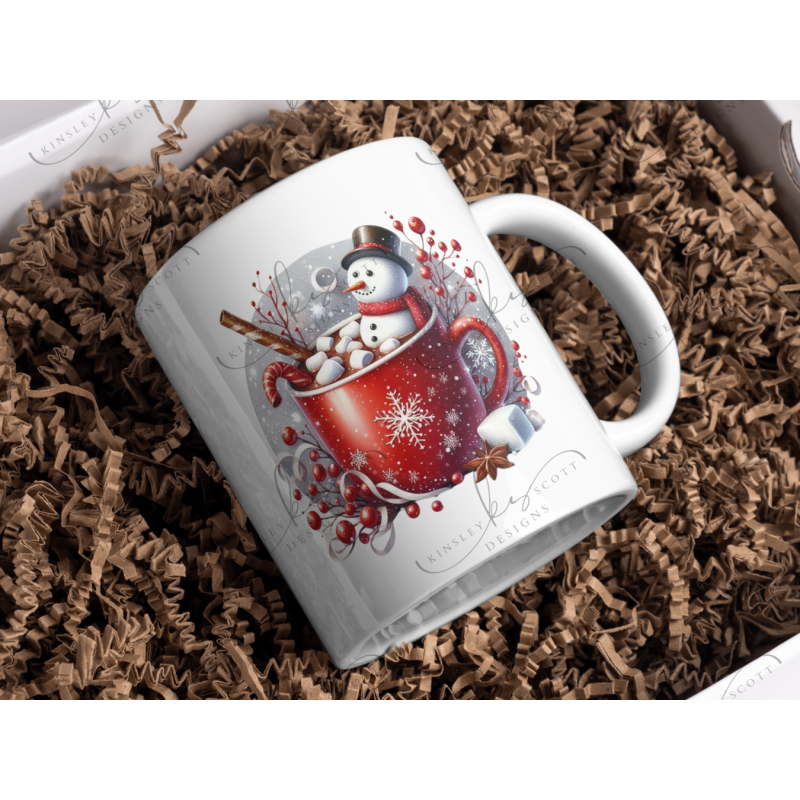 Snowman Red - Coffee Mug