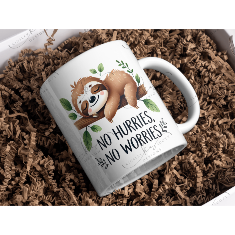 No Worries Sloth - Coffee Mug