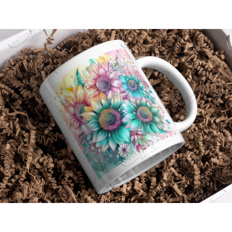 Watercolor Daisies - Coffee Mug