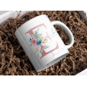 Floral Initial - Coffee Mug