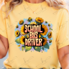 School Bus Driver Sunflowers - Adult