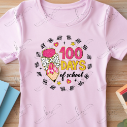 100 Days School Coquette Pencil Pink - Youth